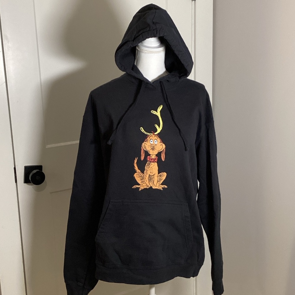 Unisex/ Men’s/ Women’s Grinch’s Max Black Graphic Hoodie